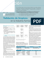 Articulo Validacion de Limpieza en La Industria Farmaceutica (Ii) PDF