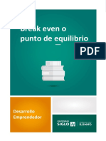 Break Even o Punto de Equilibrio PDF