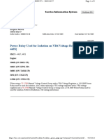 Power Relay Used For Isolation On VR6 Voltage Regulators (4467, 4493)