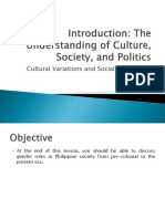 Introduction The Understanding of Culture, Society, and Politics 1-3