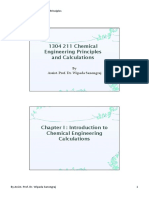 Chemical Engineering Principles and Calculations Chapter I - Introduction To Chemical ...