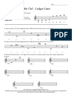 Ledger Lines and Notes Worksheet