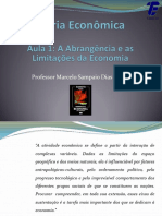 Aula 1 - A Abrangências e As Limtações Da Economia