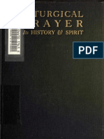 Liturgical Prayer Its History and Spirit