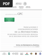 Indicaciones y Contraindicaciones de La Histerectomía en Mujeres Con Patología Benigna en El Segundo Nivel de Atención