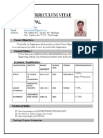 Curriculum Vitae Dibyendu Pal: Career Objective