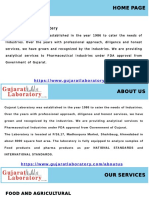 Food Testing Lab in Gujarat, Pharmaceutical Testing in Gujarat, Water Testing Laboratory