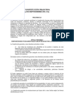 Constitución Francesa de 3 de Septiembre de 1791