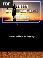 Freedom of The Human Person