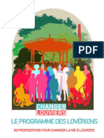 Programme Des Lovériens - Première Version