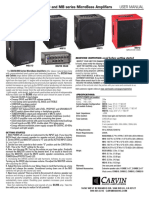 Bx250 and MB Series Microbass Amplifiers: User Manual