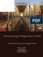 Discovering Indigenous Lands - The Doctrine of Discovery in The English Colonies