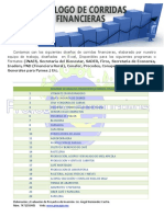 Catalogo de Corridas Financieras en Excel 2019 PDF