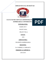 Proyecto de Filosofia Empresarial