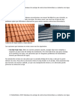 Sistemas de Anclaje de Estructura Fotovoltaica A Cubierta Con Tejas