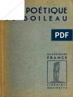 Lart Poétique de Boileau