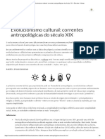 1 - Evolucionismo Cultural - Correntes Antropológicas Do Século XIX - Ensaios e Notas