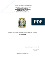 Trabajo de Filosofia Juridica, Valores de Justicia - Gracilig Guerra - 5to Trimestre Seccion C - Ucsar