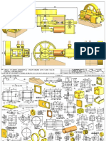 Single Cylinder Horizontal Steam Engine With Slide Valve General Arrangement