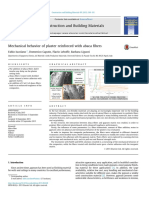 Mechanical Behavior of Plaster Reinforced With Abaca Fibers