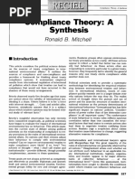 Compliance Theory: A Synthesis: Ronald B. Mitchell