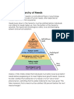 Maslow's Hierarchy of Needs