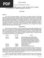 Petitioner Vs Vs Respondents: First Division