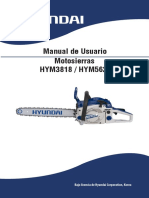 Manual Motosierra Hyundai HYM3818