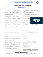 Simulado Concurso Professor - Paulo Freire