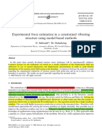 Experimental Force Estimation in A Constrained Vibrating Structure Using Modal-Based Methods