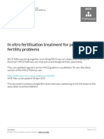 Fertility in Vitro Fertilisation Treatment For People With Fertility Problems