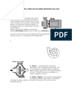 Descripcion de Partes y Piezas de Una Bomba Centrifuga para Agua Potable