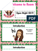 Open Night Presentation