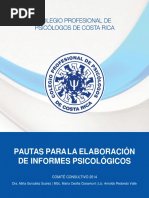 Pautas Elaboración de Informes Psicologicos