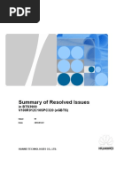 Summary of Resolved Issues in BTS3900 V100R012C10SPC320 (eGBTS)