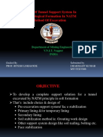 Design of Tunnel Support System in Soft Geological Formation in NATM Method of Excavation