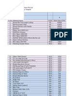 Material Handling Charges To CK-2019