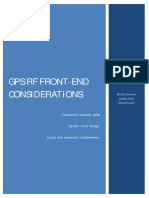 Gps RF Front-End Considerations: Component Selection Guide