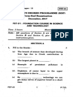 FST-4) 1 Bachelor'S Degree Programme (BDP) Term-End Examination 2 December, 2017