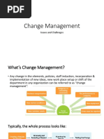 Change Management: Issues and Challenges