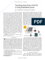 Automated Switching Solar Power Grid Tie Inverter Using Embedded System