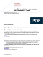 Aging Mechanisms of Li-Ion Batteries: Seen From An Experimental and Simulation Point of View