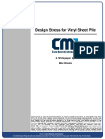 Design Stress For Vinyl Sheet Pile