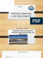 Sewage Disposal and Treatment