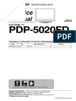 Pioneer Pdp-5020fd SM