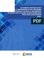 Documento Metodologico Implementacion Programa Seguimiento Judicial Tratamiento Drogas Sistema Responsabilidad Penal Adolescentes