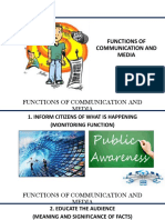 Functions of Communication and Media, Issues in Philippine Media