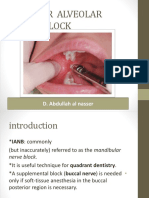 Inferior Alveolar Nerve Block: D. Abdullah Al Nasser