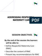 Up Dated Respectiful Maternity Care (RMC)