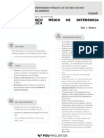 Prova FGV 2019 Dpe RJ Tecnico Medio de Defensoria Publica